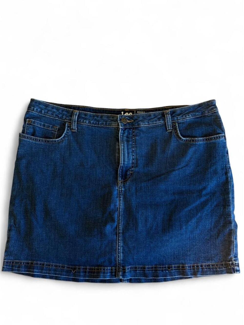 Lee blue denim mini skirt